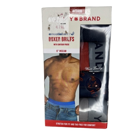 Lucky Brand Men's Boxer Briefs - 4 Pack Classic Underwear w Contour Pouch medium - Picture 1 of 3